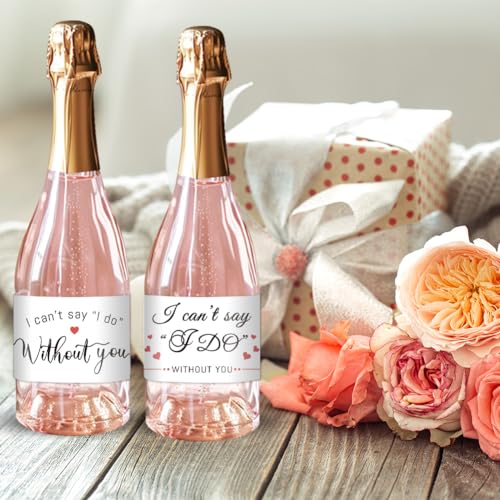 Ph Pandahall WH-DIY-WH0561-012-RE-US24 40Pcs Bridesmaid Mini Champagne Bottles Label Wine Sticker 4 Styles Waterproof Wedding Favor Labels Bride Tribe Label thumb #6