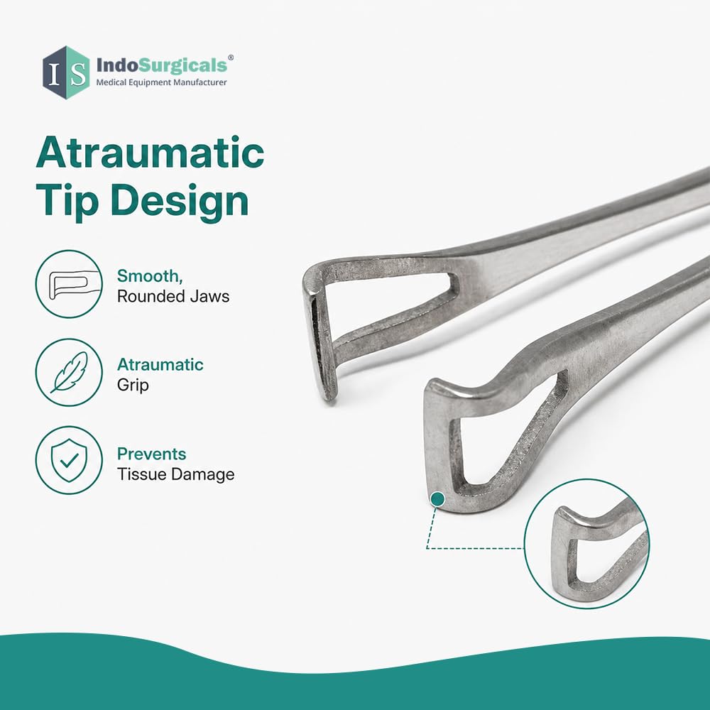 IS IndoSurgicals Deluxe Quality Babcock Forceps (10") 2