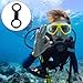 Laikoutd 4Pcs Diving Tube Holder Retainer Clip Universals Clip Snorkels Strap Keeper Tube Holder Attachments Easy Use