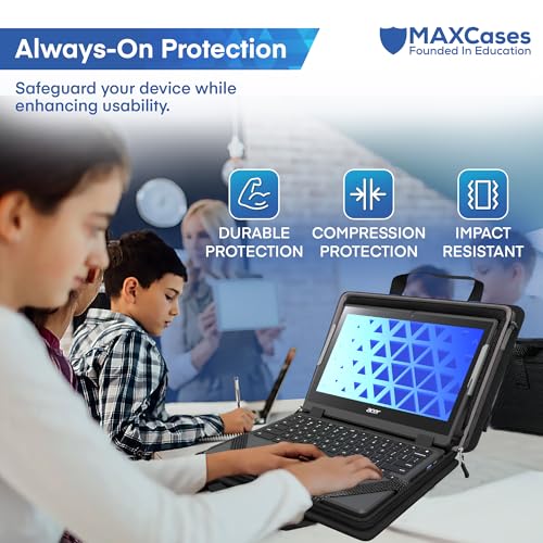 MAXCases Explorer Protective Case for 14 Inch Laptop & Chromebook with Pocket, Molded Interior - Rugged, Custom-Fit Cases for 14 Inch Laptop & Chromebook - Shockproof & Durable Cover, Bag 7