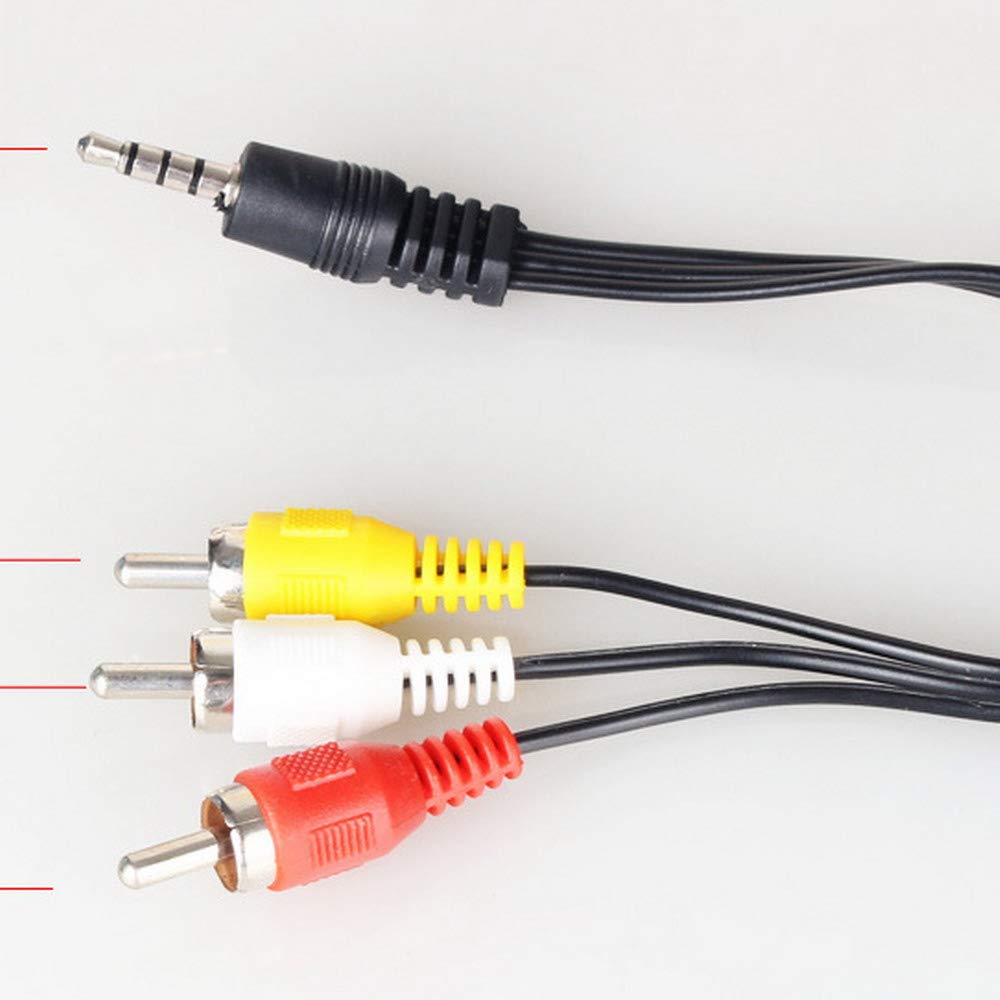 Avis ケーブル　3.5㎜ Amazon | Rosebe 3.5mm 4極 ⇔AV 赤白黄 コンポジット オス