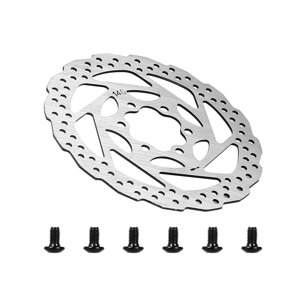 Disco freno in acciaio inox con 6 fori Disco freno pezzo rotore 140MM per Kukirin G2 Master/G3/G4 monopattini elettrici pastiglie freno/accessori freni