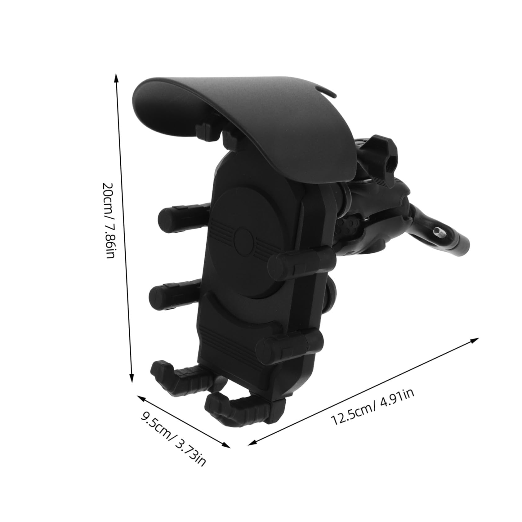 Mikinona Monte del Teléfono para La Motocicleta Soporte De Teléfono para Moto para Manillar De Bicicleta De Motocicleta Black