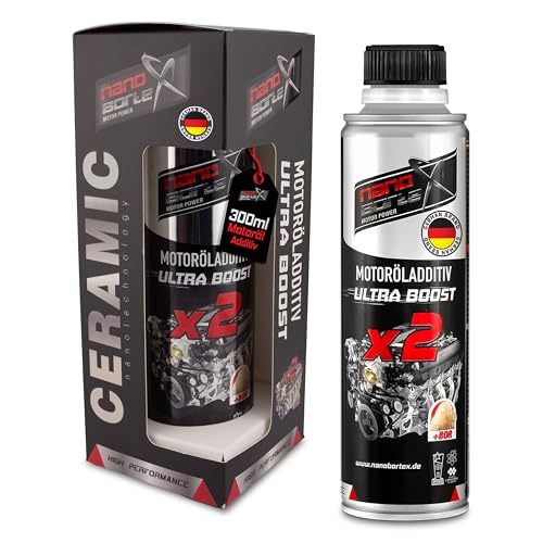 NanoBorTeX Ceramic Ultra-Boost Motoröladditiv 300ml - Hochleistungs-Keramik- und BOR-Verschleißschutz für weniger Reibung, höhere Motorlebensdauer, ruhigeres Motorverhalten & weniger Verbrauch