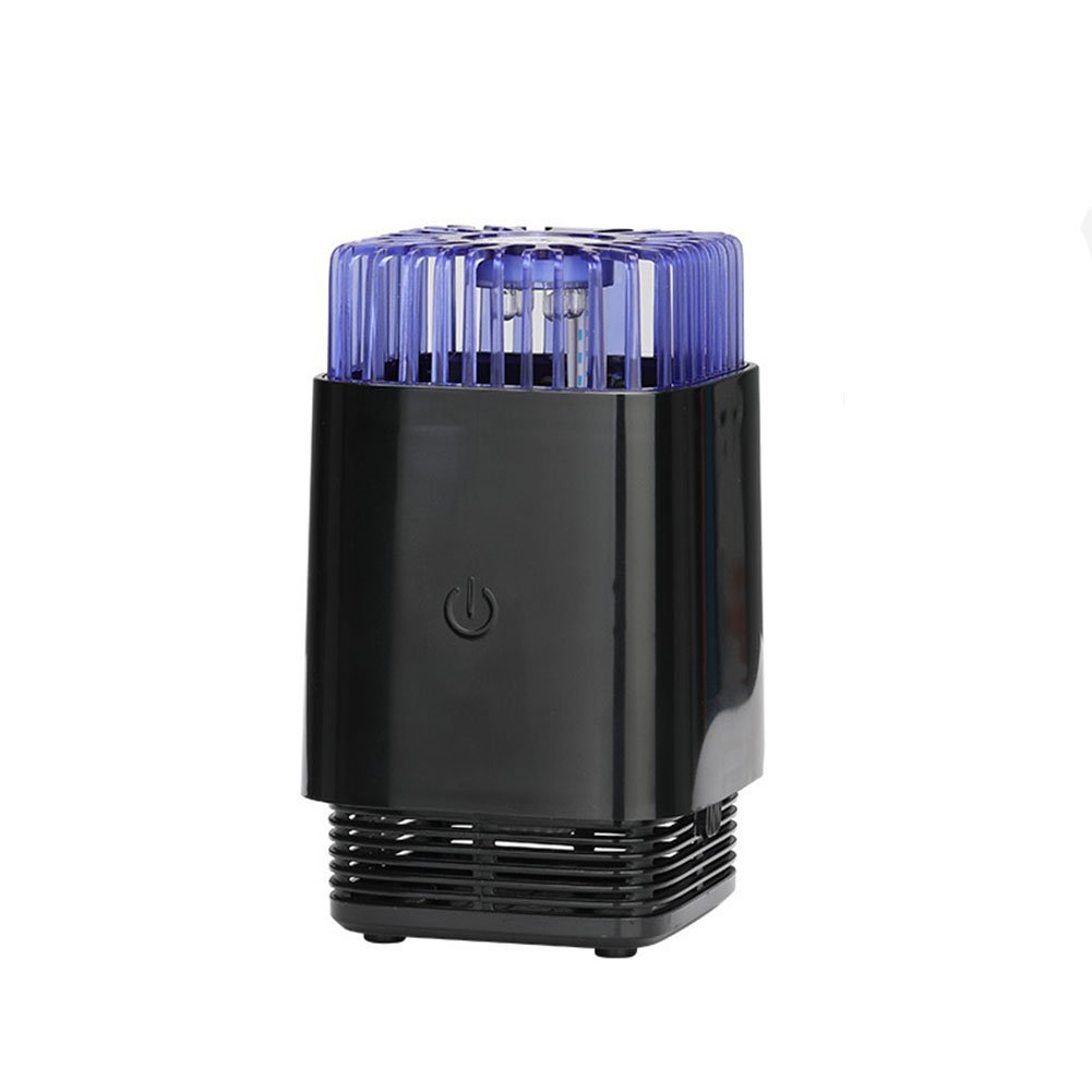 Lámpara de Mosquitos Hogar portátil USB Mosquito Killer Fotocatalizador Led Enchufe Inteligente Tipo Trampa para Mosquitos (Color : Black)