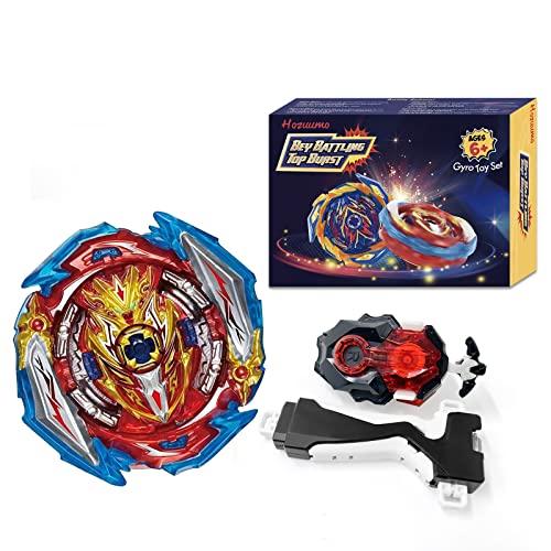 Hozuumo Toupie Burst Turbo Combinaison, Bey Bay Blade Metal Fusion Lanceur, Jouets Classiques Enfants Cadeau (B-173-01)
