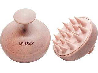 Scalp Massager Shampoo Brush, Eco-friendly Wheat Straw body with Soft Silicon Bristles, Hair Scalp Scrubber, Head Massager Brush, Scalp Exfoliator, Scalp Brush | Dandruff Removal (JP-35)