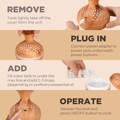 Mini Humidificador Portátil para Escritorio 300ml miniatura 6