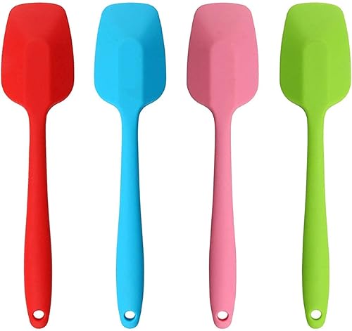 Miniatura 3 de 4 espátulas de silicona de 11 pulgadas + 4 espátulas de cuchara de 10.6 pulgadas