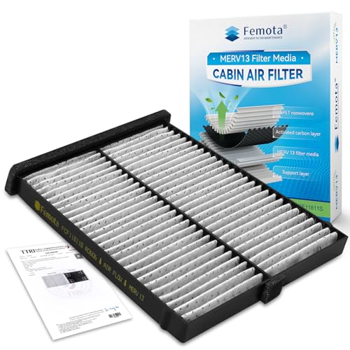 Noisy HVAC Blower Motor after Cabin Air Filter Replacement - Mazda 4 Femota Tested MERV 13 Cabin Air Filter with Activated Carbon, CF11811 for Mazda 3 (2014-2018), Mazda 6 (2014-2021), Mazda CX5 (2013-2025).