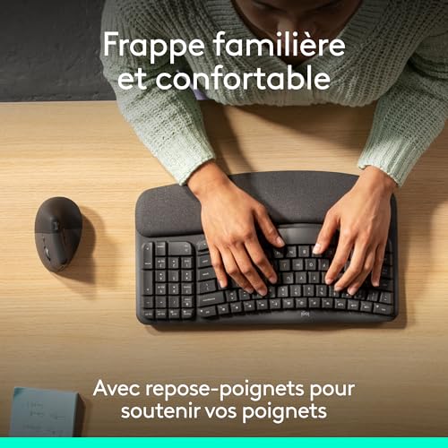 Combo Clavier Et Souris Logitech 920-013632 – Ergonomique Wave Keys Lift - vue 5
