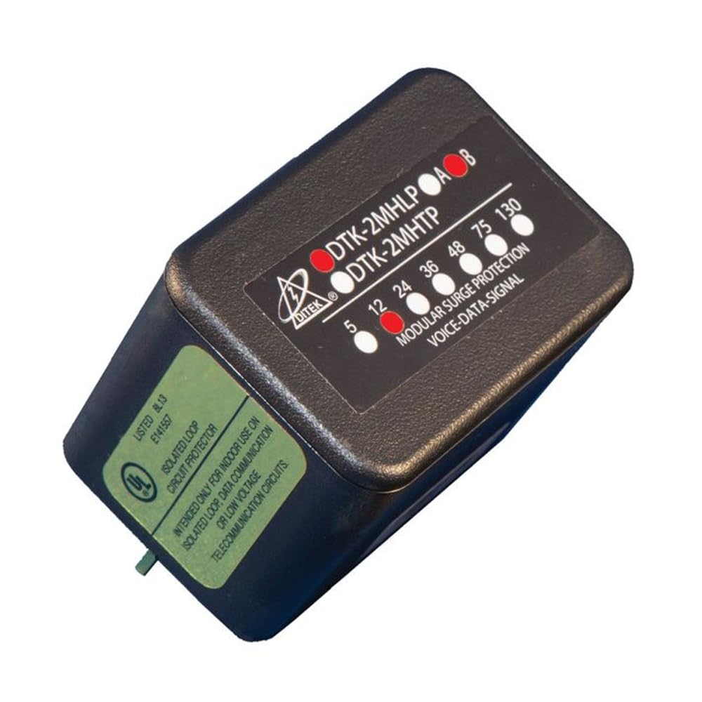 DITEK DTK2MHLP12B 12V, 2 Pair, Hybrid Field Replaceable Su