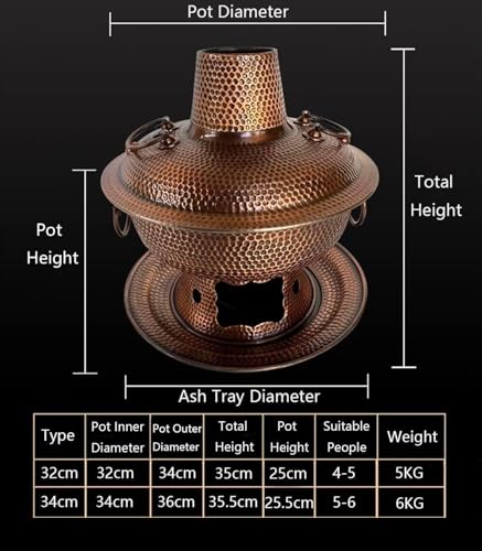 Olla Hot Pot de Cobre Tradicional 32cm miniatura 2