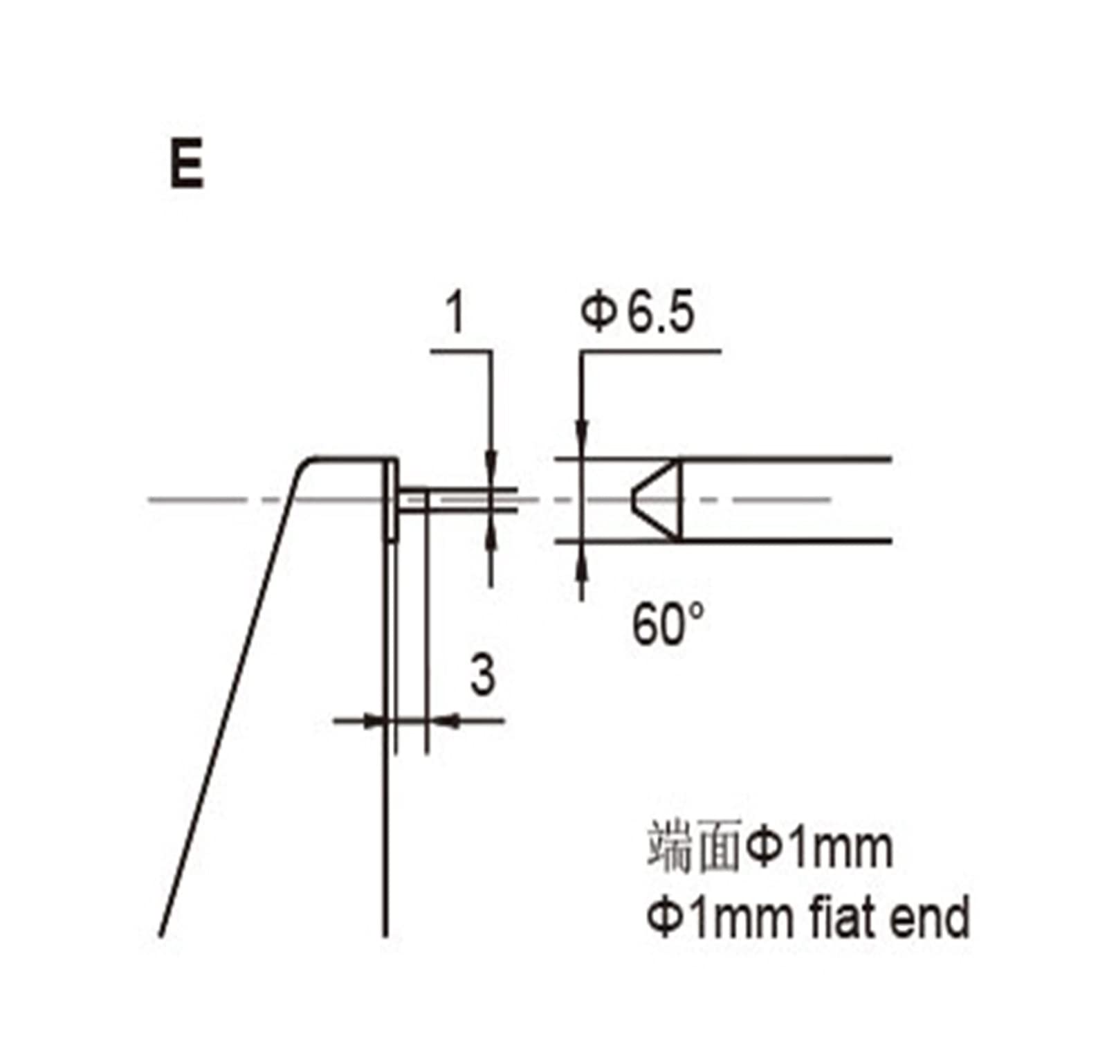 Mikrometr, IP65 Wodoodporne elektroniczne mikrometry jednopunktowe 0,001 mm ćwiczenia pomiarowe rowki i trudno dostępny dimensio(Type C 0-25mm)