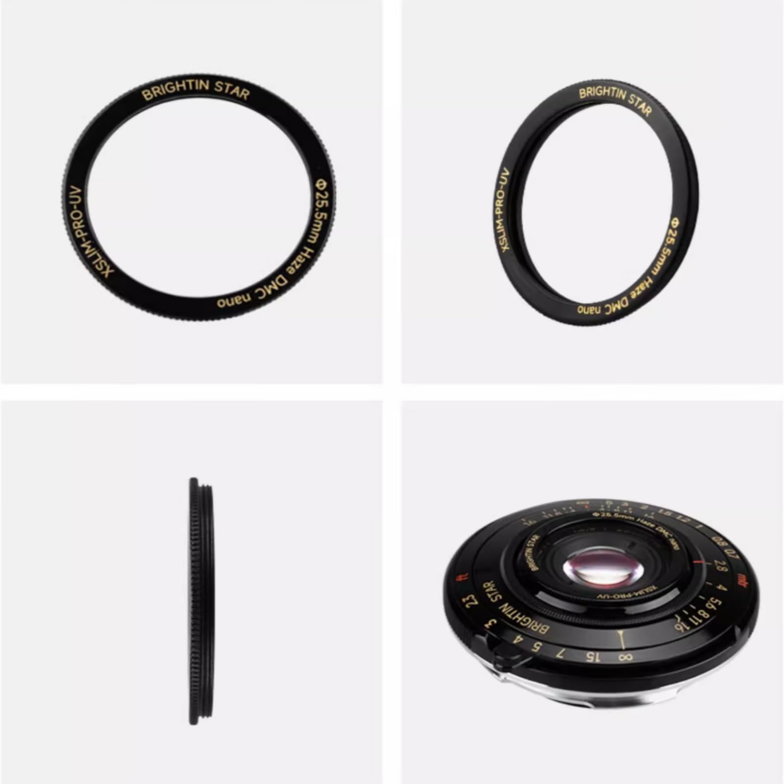 Amazon.co.jp: Brightin Star 25.5mm UVP UV保護レンズフィルター 28mm