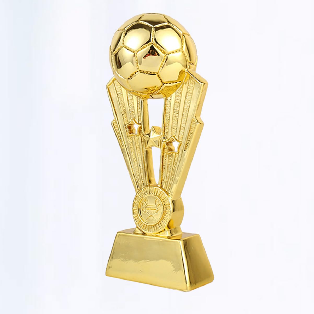 HANABASS De Plástico De Fútbol Chapado Dorado 10,5x8x24 Cm, Copa De Premio para Niños, para Escuela y Fiesta, Decoración para Jardín De Infancia y Eventos Deportivos