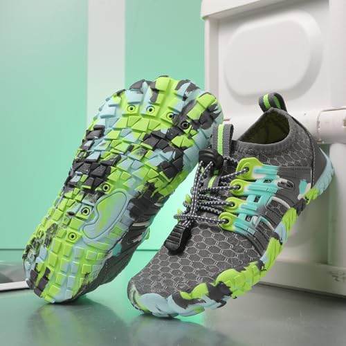 Image of Kids Water Shoes Boys Girls Quick Dry Aqua Socks Barefoot Beach Pool Swim Hiking Lightweight Non-Slip Outdoor