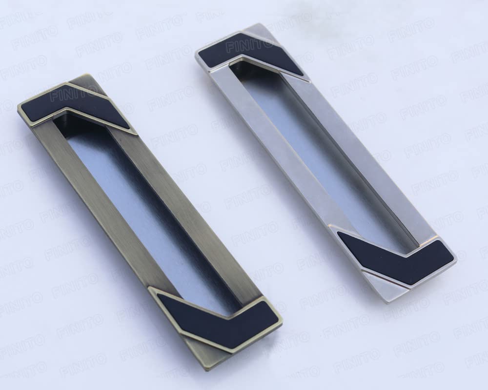 FINITO || Brass Antique Finish | Concealed Handles for Sliding Wardrobe and Concealed Door Pull Handle (224mm - 2 Pieces) (B0BNF8JMZF) Amazon Price History, Amazon Price Tracker