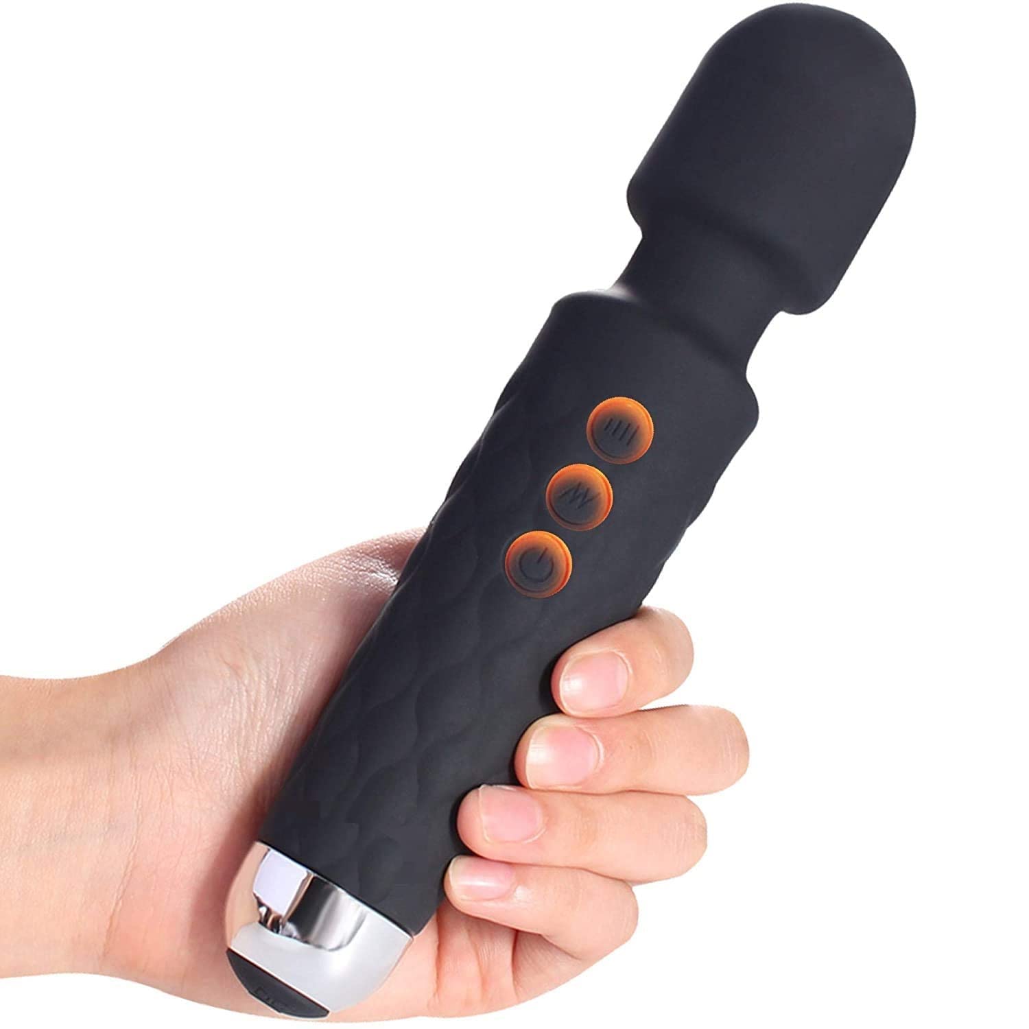 diksharth Waterproof Rechargeable Battery Powered Personal Body Massager for Women, Cordless Handheld Wand Vibrate Machine with 20 Vibration Modes,8 Speed Patterns,for Pain Relief Massage,Multicolor