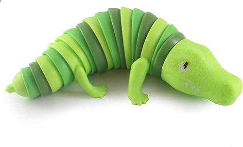 Miniatura 4 de 1 Alligator Wiggle - Gator cocodrilo reptil grande articulado articulado moviendo babosa juguete - único