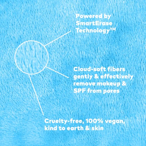 Image of The Original MakeUp Eraser PRO, Effortlessly Remove All Makeup Using Only Water, Including Waterproof Mascara, Eyeliner, Foundation, Lipstick, Sunscreen,and More! Chill Blue, 1 ct.