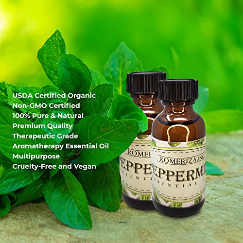 Aceite de menta natural 30 ml en botella ámbar miniatura 3