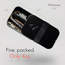 berleben | FIREKIT Survival Fire Starter Kit - All-in-One Ferro Rod, Striker, Tinder Wick & Bellow - Waterproof Camping Essentials