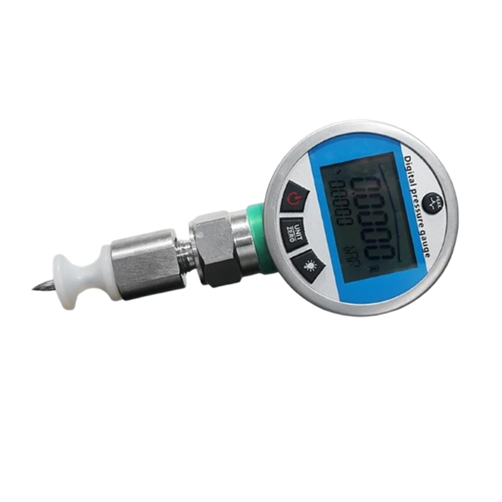 Jieotwice Portable Digital Display Can Vacuum Degree Tester Vacuum Pressure Measuring Instrument Extended Stainless Steel Puncture Needle