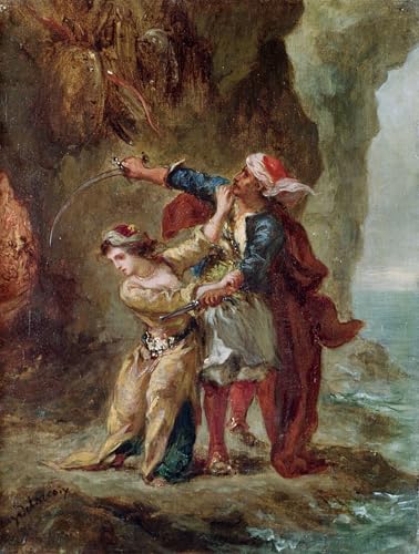 Affiche Graffiti La Fiancée d'Affiche de Delacroix SERENDIPITP 60x90cm