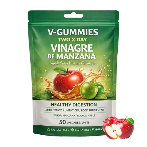 Apple Cider Vinegar Gummies, ACV Gummies, with The Mother & B12, Metabolism & Immune Health, 60 Gummies (1)