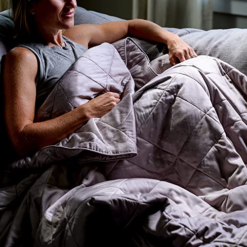 Image of LUXOME Lightweight Blanket | 100% Rayon (Viscose) from Bamboo Fabric & Fill | Full /Queen - 86 inchx92 inch | Super Soft | Thermal-Regulating | Dove