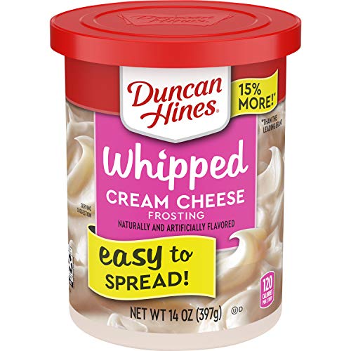Duncan Hines Whipped Cream Cheese Flavored Frosting, Halloween Cookie Decorating, 14 oz.