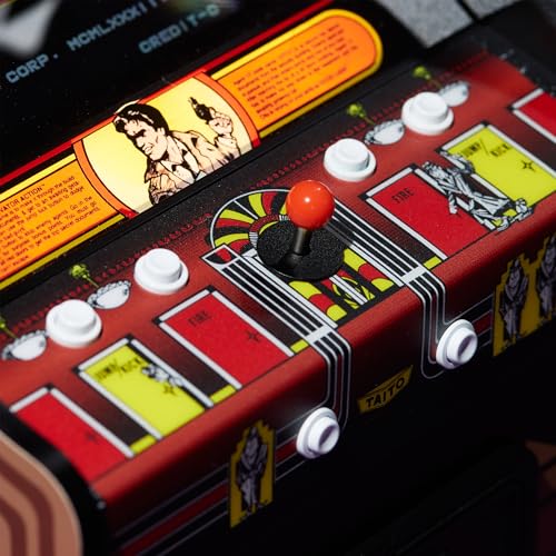 Numskull Quarter Elevator Action Mini Arcade - 1/4 Scale Authentic Wooden Replica, Original ROM, Rechargeable Battery & 3W Speakers for Retro Enthusiasts [video game] [video game] by quarter arcades - Image 4