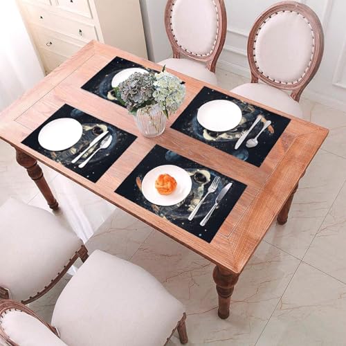 Set de table PVC antidérapant lot de 4 lavable durable table mariage - 5