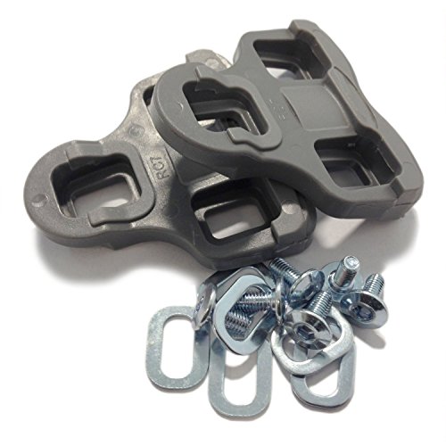 VeloChampion 9 Degree Float Look Keo Compatible Bike Cleats – (Pair) Replacement Cleat Set for KEO 3 Bolt Shoes and Pedals