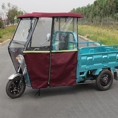 Genérico Fundas para vehículos de Deportes de Motor, Funda Impermeable para Scooter de Movilidad, Fundas para Triciclo, Almacenamiento al Aire Libre, Impermeables, Reflectantes, Lona a Prueba de lluv