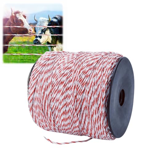 Qivine Weidezaunlitze 500m, Polydraht-Edelstahl Litze Weidezaun Pferde, Leitfähiges Elektrozaun fürâ€¦ – Miniatur