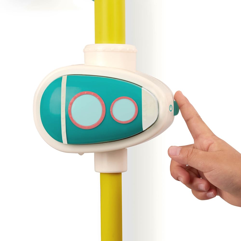 B. toys - Juguete Bomba de Baño - Juego acuático Submarino - 2 Modos de Bombeo (batería + Manual) - Taza de Goteo, hileras y Engranajes - 10 Meses +