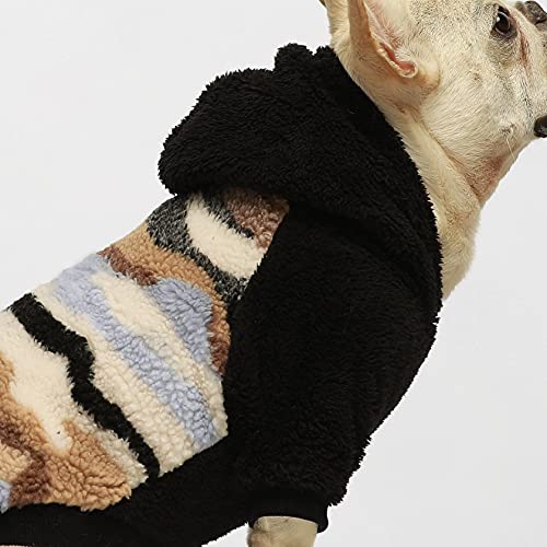 Fitwarm Camo Fuzzy Thick Sherpa Dog Winter Clothes Dog Hoodie Thermal Coat Doggie Jacket Puppy Outfit Cat Sweatshirt Apparel Black X-Small Fitwarm Camo Fuzzy Thick Sherpa Dog Winter Clothes Dog Hoodie Thermal Coat Doggie Jacket Puppy Outfit Cat Sweatshirt Apparel Black X-Small