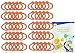 Produktbild WECK-Einkochringe, 50 Gummidichtringe 94 x 108 mm für Rundrand 100, RR100, luftdicht verschließen + konservieren, Zubehör zum Einkochen, einwecken incl. Gelierzauber Rezeptheft von Diamantzucker