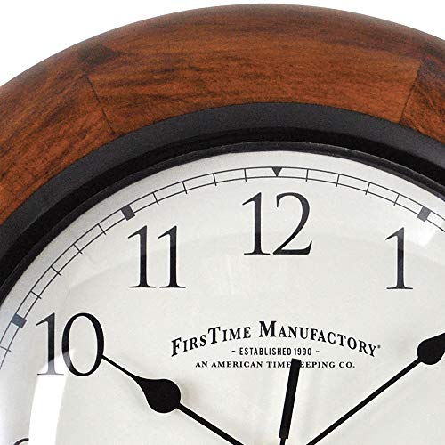 Firstime & Co. Walnut Round Wall Clock, 11",10055 #TOP2
