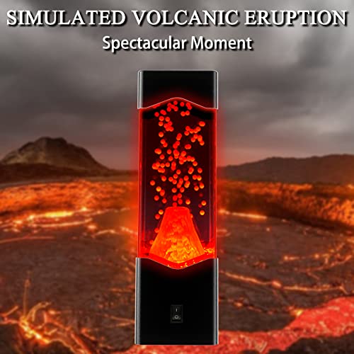 Lava Lamp For Adults, Volcano Led Lava Lamps Novelty Night Lights Mood Table Lamp For Home Bedroom Office Desktop Decoration Kids Girls Boys Teens Halloween Birthdays Christmas Gifts #TOP1