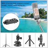 PULUZ Szybkozłączka do Insta360 X5 / Ace Pro/Pro 2, 1/10.2 cm otwór składany adapter adapter do statywów, stojaków, kija do selfie i innych akcesoriów do kamer akcji
