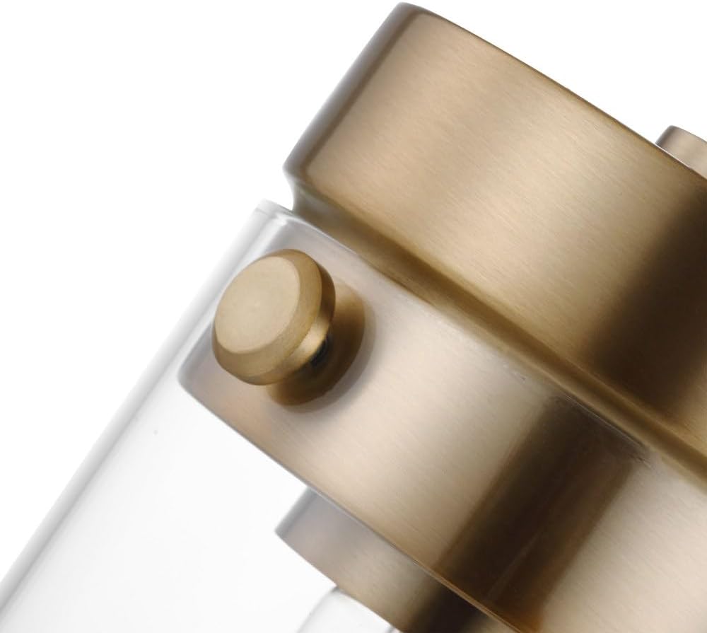 Nuvo Lighting Intersection Burnished Brass Four-Light Bath Vanity
