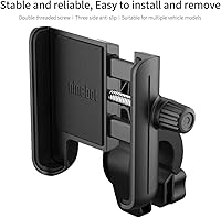 Vista 3 de Soporte de teléfono para Segway Ninebot MAX G30 F20 F30 F40 Scooter eléctrico, ajustable eMoped para manillar de bicicleta, soporte de teléfono