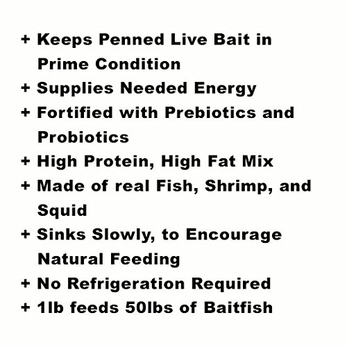 Bait Pen Feed Live Bait Feed Prime Condition Aquatic Nutrition 2 lb, Model: Baitpenfeed2, brown - Thumbnail 3
