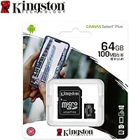 Vista 3 de Kingston Tarjeta microSDXC Canvas Select Plus de 64 GB Hasta 100 MB/s A1 Clase 10 UHS-I con adaptador SDCS2/64GB