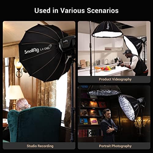 SMALLRIG Softbox Paraboliczny LA-D85 85cm Quick Release Softbox do Lamp COB z Mocowaniem Bowens - 4158