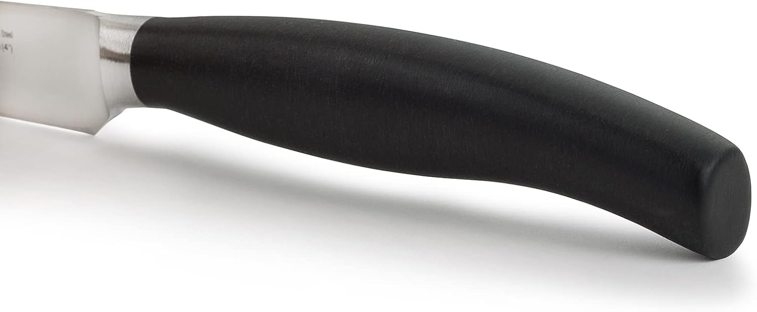 Arcos Paring Knife 4 Inch Stainless Steel. Paring Knife for Peeling Fruits and Vegetables. Ergonomic Polyoxymethylene Handle and 100 mm Blade. Series Clara. Color Black.