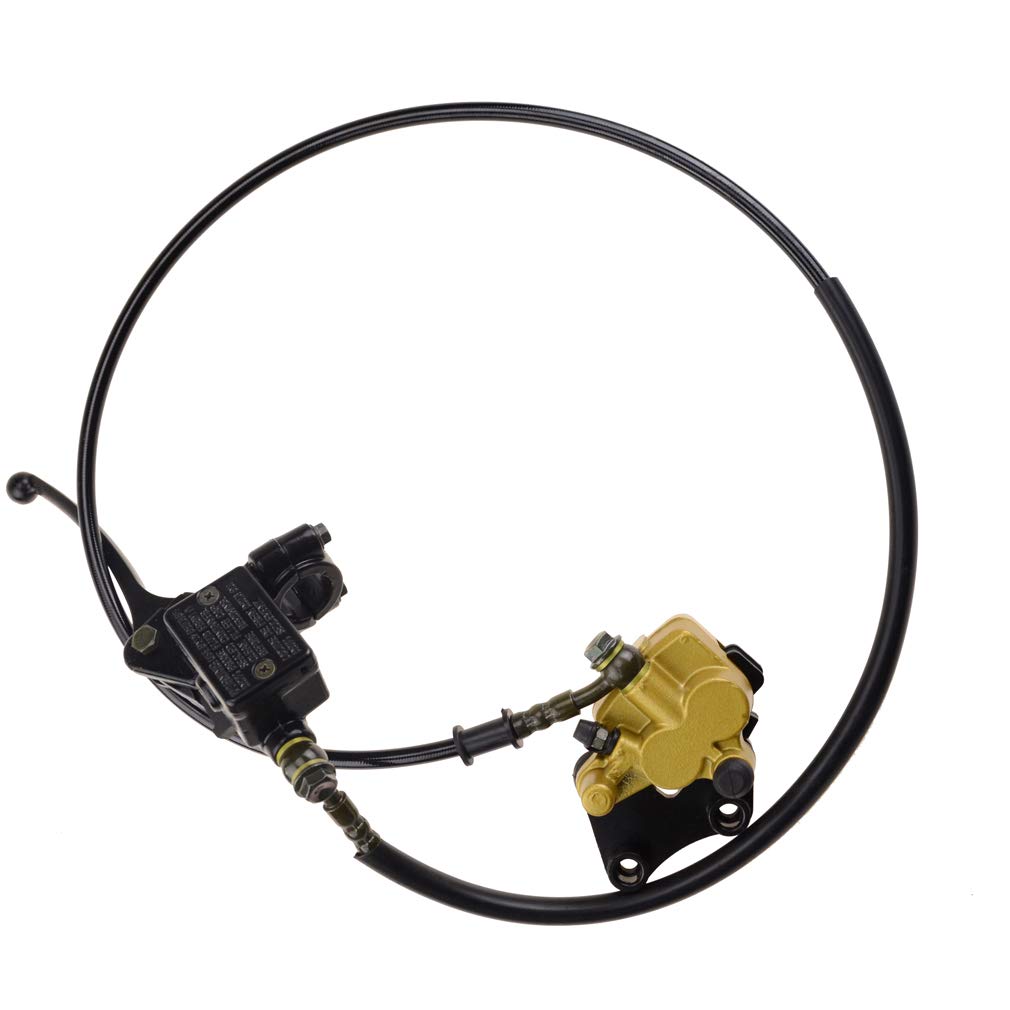 GOOFIT Front Hydraulic Disc Brake Master Cylinder Assembly Caliper Assembly Replacement For 50cc 70cc-150cc Dirt Bike Pit Bike ATV